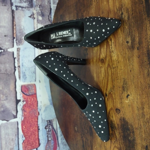 J Renee Couture Collection Rhinestone Studded Heels - Picture 3 of 11